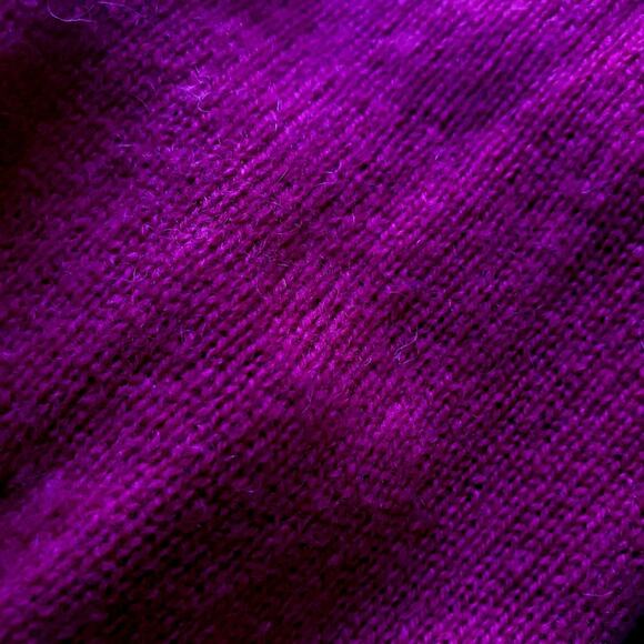 Ann Taylor Fact 100% Cashmere Sweater Pink Vneck MP Medium Petite Top Shirt - Picture 7 of 8
